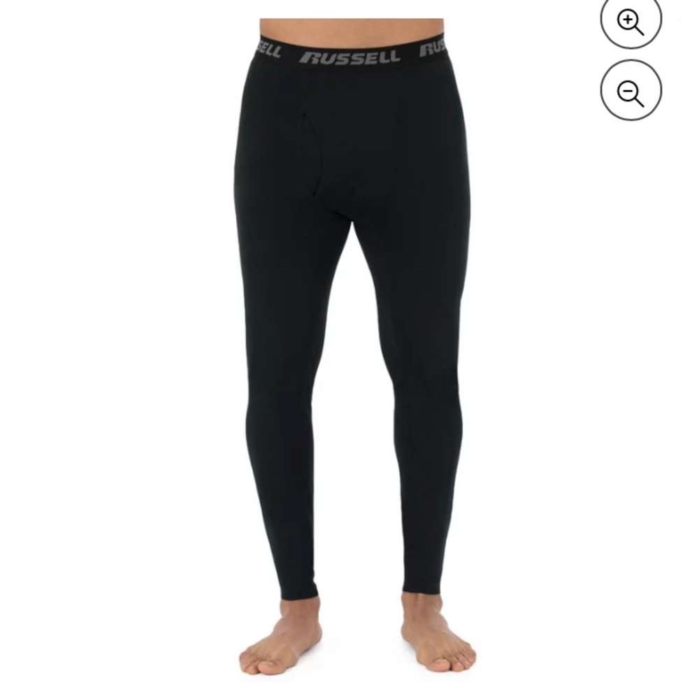 Russell Dri-Power 360 Bottoms M Black Pants L2 Thermal Baselayer NWT Sealed